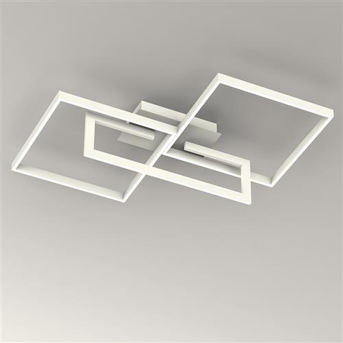 Mural Rectangle Matt White Dimmable LED Ceiling Light M6561