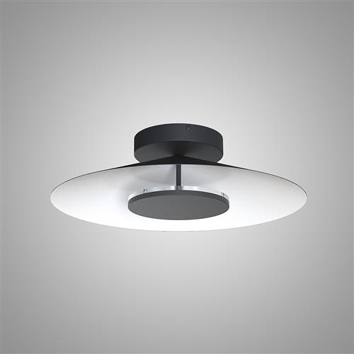 Orion Small Black and White LED Wall or Ceiling Light M8122