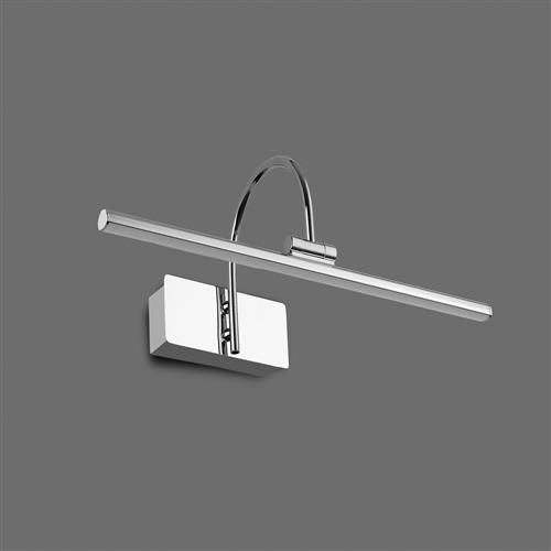 Paracuru Large Single Polished Chrome LED Picture Light M6381