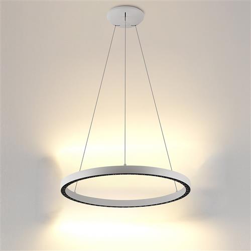 Riumar 620mm White LED Ring Ceiling Pendant M8672