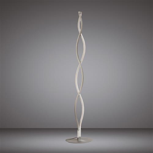 Sahara Silver/Chrome LED Dimmable Floor Lamp M4866