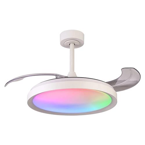 Siberia LED White Dimmable CCT And RGB Ceiling Fan Light M8758