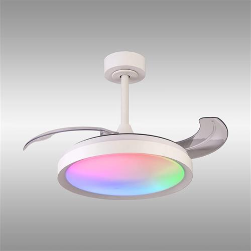 Siberian White LED Mini RGB And CCT Dimmable Ceiling Fan M8760