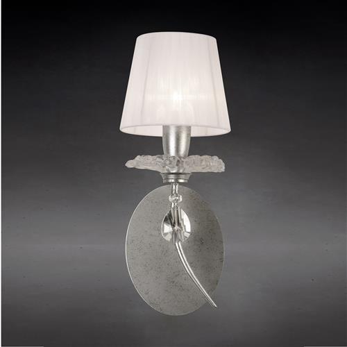 Sophie Silver Painted Single Wall Light M6305