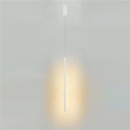 Torch Sand White Single Vertical LED Pendant M8482