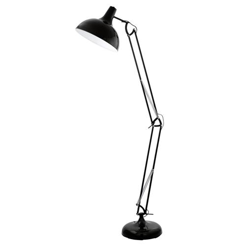 Borgillio Black Contemporary Styled Floor Lamp 94698
