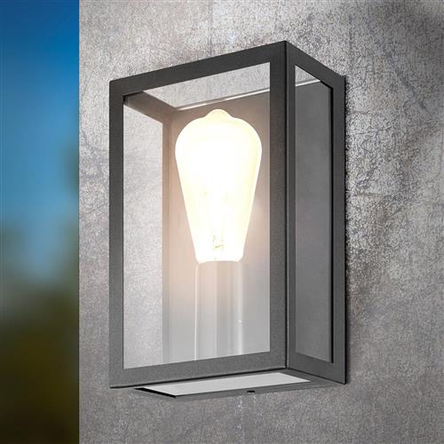 Alamonte 1 Outdoor Black Wall Light 94831