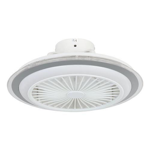 Albufeira LED Matt White Tunable Dimmable Ceiling Light Fan 35141