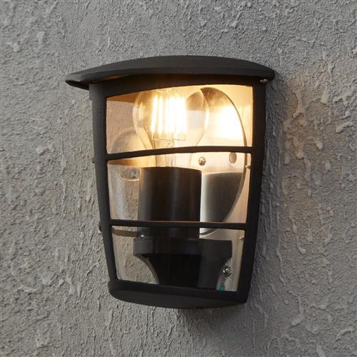 Aloria Black Curved Outdoor Wall Light 93407