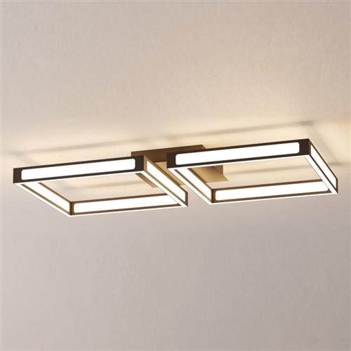 Altaflor LED Dual Black Steel And Polycarbonate Flush Fitting 99788