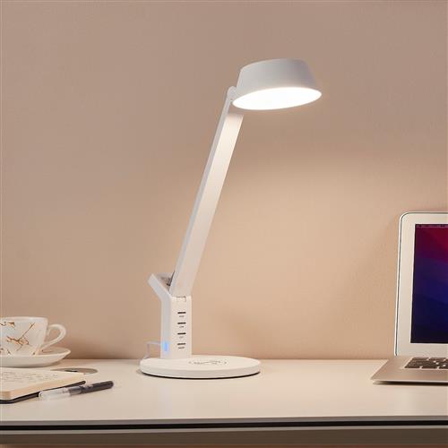 Banderalo LED White Plastic Phone Charger Table Lamp 99831