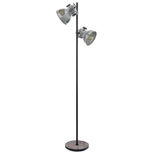 Barnstaple Brown Patina Used Zinc Two Light Floor Lamp 49722