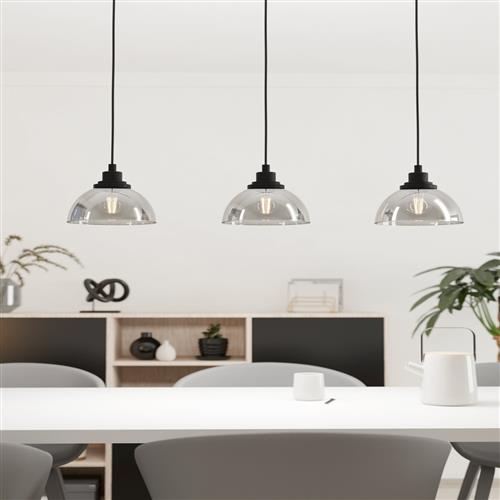 Beleser Black Three Bar Pendant 98384