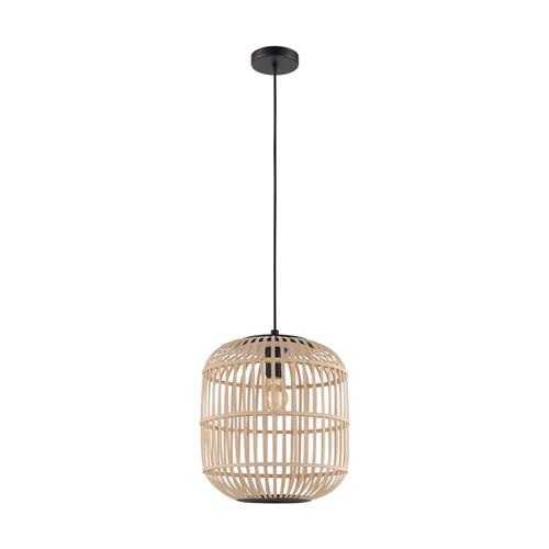 Bordesley Large Natural Wood Ceiling Pendant 43216 | The Lighting ...