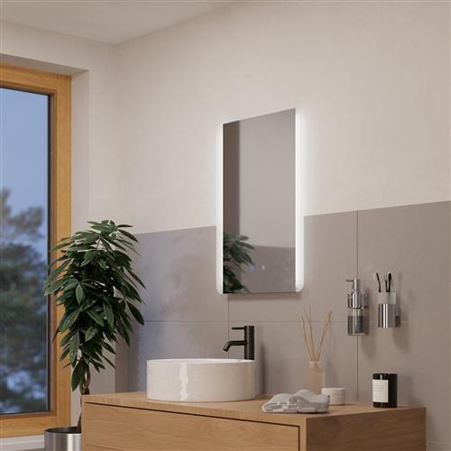 Buenavista 2 Silver Small LED Bathroom Mirror Light 99853