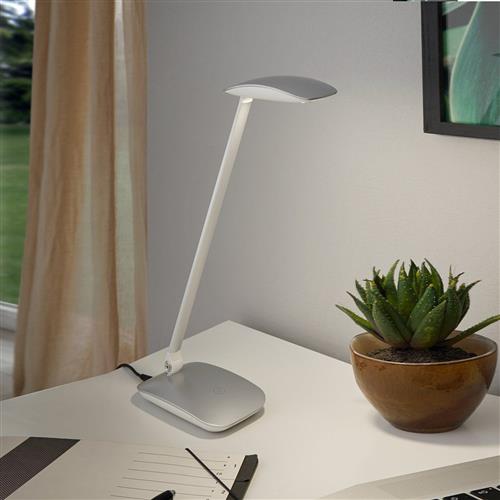 Cajero LED Silver Touch Table Lamp 95694