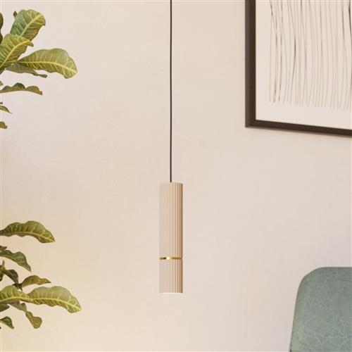 Caminia Brushed Brass And Sandy LED Ceiling Pendant 901151