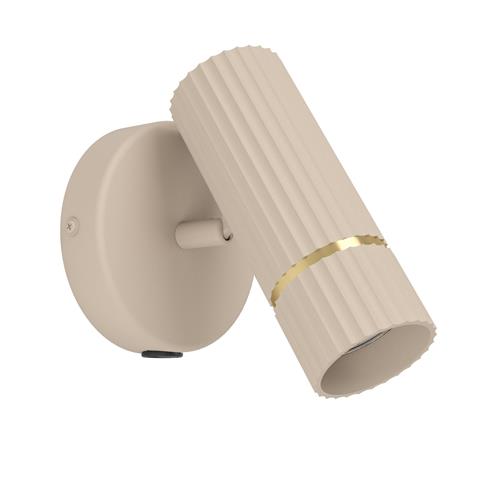 Caminia Brushed Brass And Sandy LED Wall Light 901153