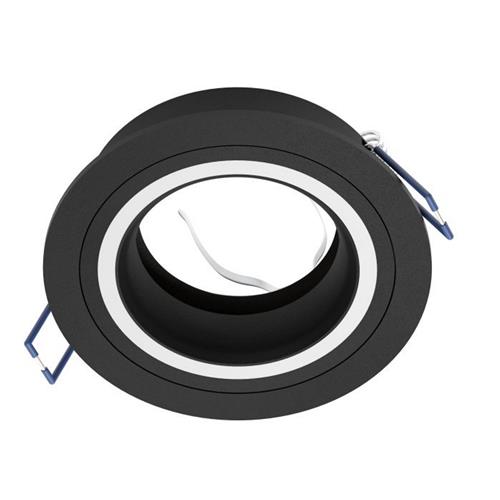 Carosso Black And White Flat Round Recessed Light 900815