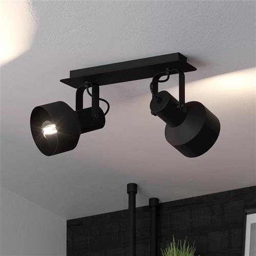 Casibare Black Steel Dual Ceiling Spotlight 99518