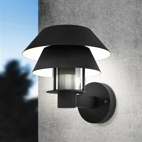 Chiappera Black IP44 Outdoor Wall Light 900287