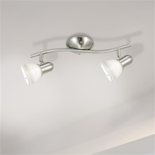 Dakar 1 Satin Nickel Double Spot Light 88473