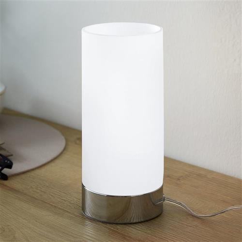 Damasco 1 White Glass Table Lamp 95776