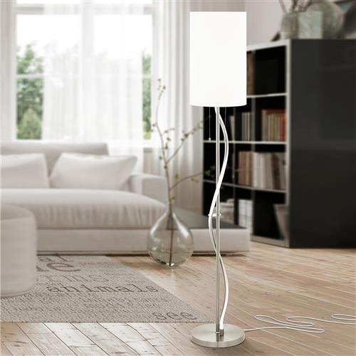 Espartal LED Steel Satin Nickel Floor Lamp 98309