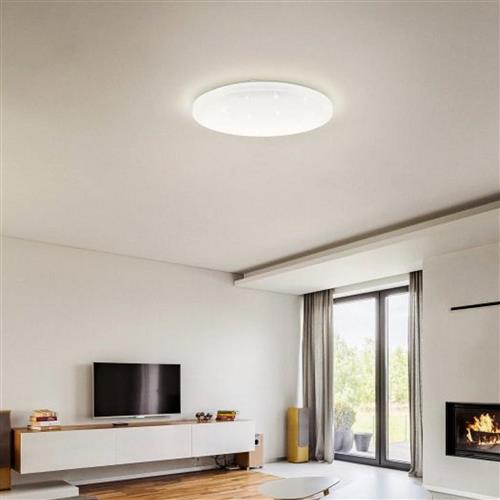 Frania-A LED Small Crystal Effect Flush IP44 Rated Ceiling Light 98294