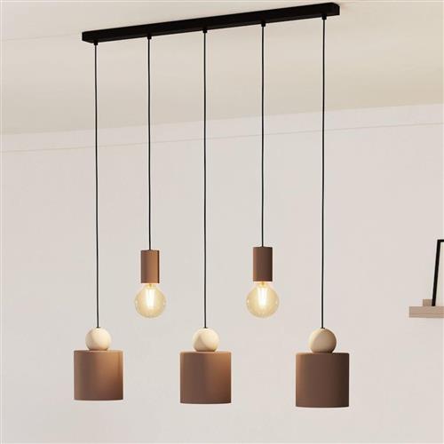 Gazzola Mocha Five Light Pendant 900346