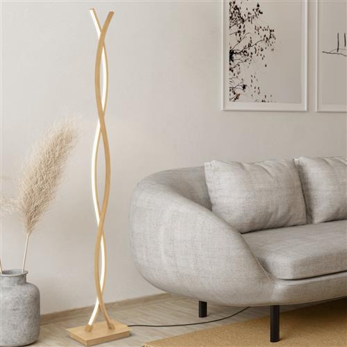 Lasana 4 LED Light Brown Floor Lamp 901107