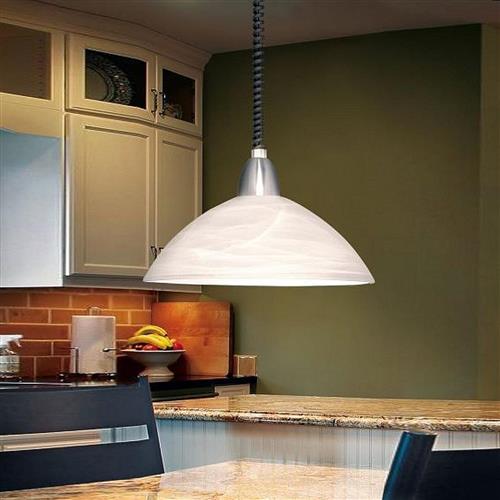 Lord 2 Satin Nickel Single Pendant 87008