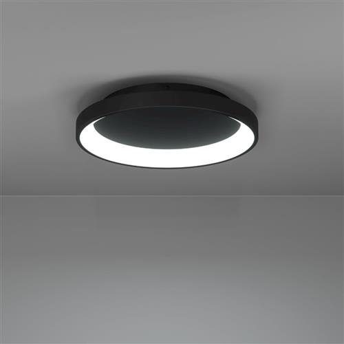 Loretello Black LED Rounded Flush Ceiling Fitting 901251