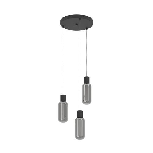 Majone Black And Grey Cluster Pendant 901004