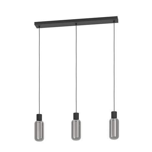 Majone Black And Grey Triple Bar Pendant 901005