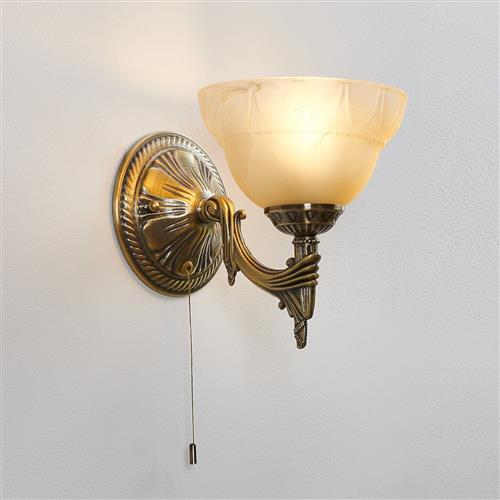 Marbella Antique Brass Wall Light 85859