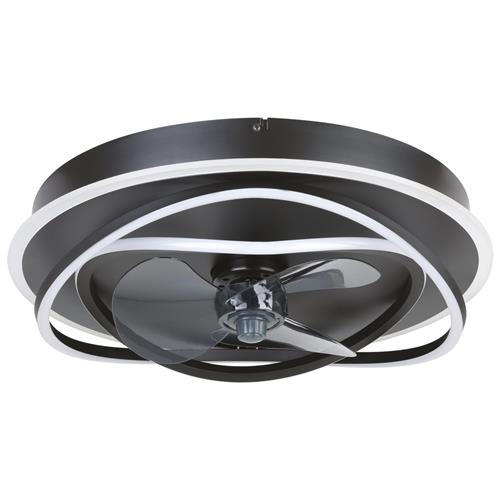 Namori Matt Black LED Ceiling Fan Light 35146