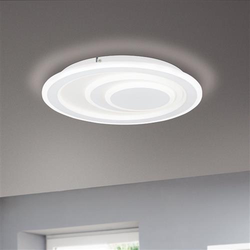 Palagiano 1 White LED Medium Flush Ceiling Fitting 32052