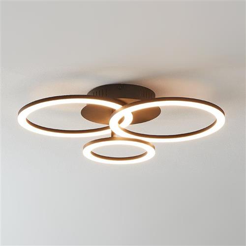 Parrapos-Z LED Black And White Three Loop Ceiling Light 900321