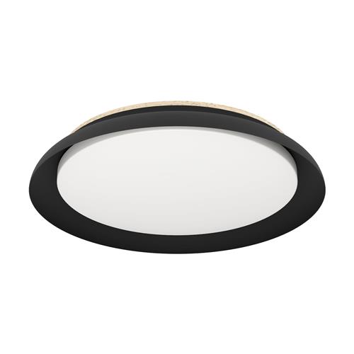 Penjamo 1 Wood And Black LED Flush Fitting 900857