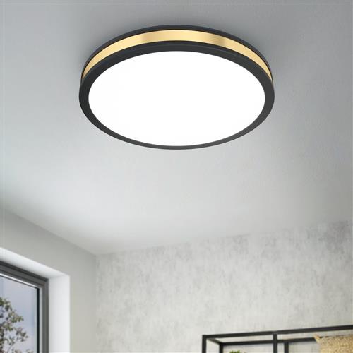 Pescaito LED Large Gold And Black Flush Fitting 99407