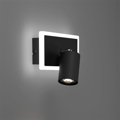 Rimbocchi 1 Black LED Wall Spotlight 901634