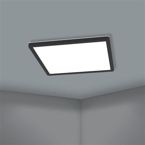 Rovito-Z Small Black Square LED Flush Light 900093