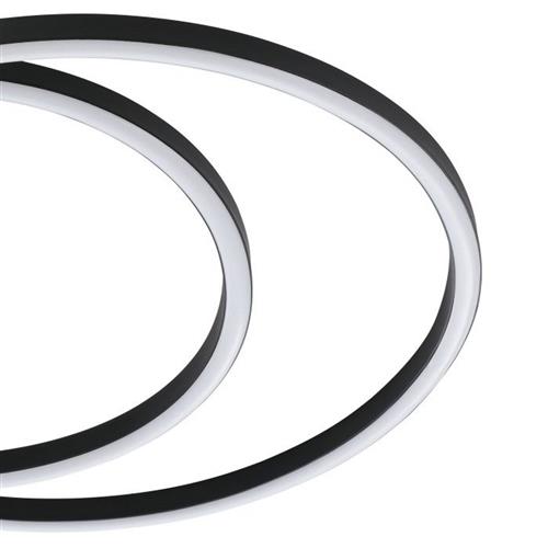 Ruotale LED Black And White Two Loop Ceiling Light 900471 | The ...