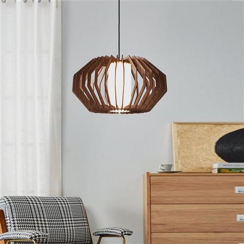 Rusticaria Brown And White Pendant Ceiling Light 900386