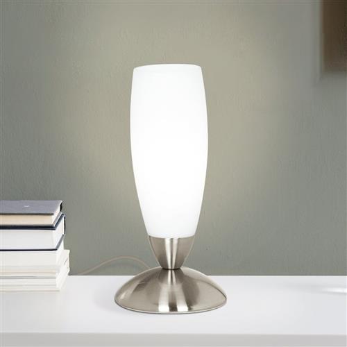 Slim Satin Nickel Table Lamp 82305