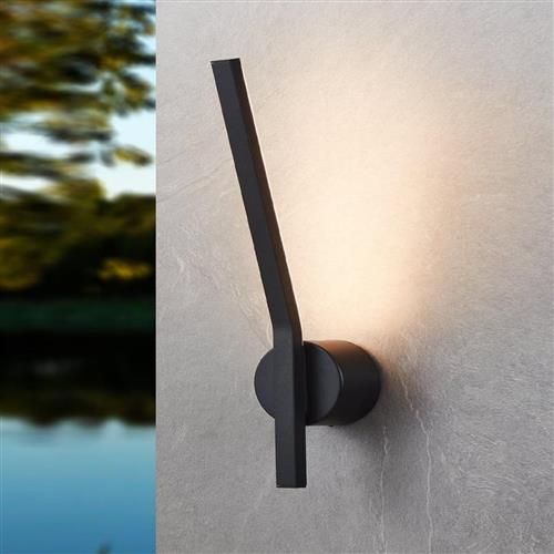 Taparita IP55 Black Steel LED Outdoor Wall Light 900681