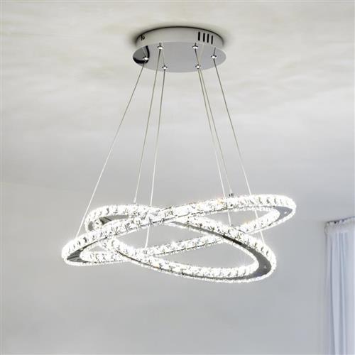 Varrazo Crystal LED Pendant 31667