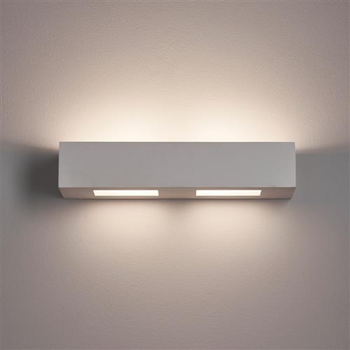 Box White Plaster Wall Light 10400