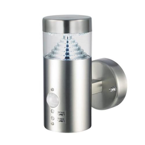 Pyramid LED IP44 Stainless Steel PIR Security Light 92533